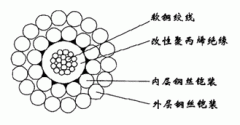 WGSB-5.60mm單芯改性聚丙烯絕緣雙鋼絲鎧裝承荷探測電纜